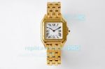 BV Factory Cartier Panthere de Cartier All Yellow Gold Plated White Dial 27x37MM Watch